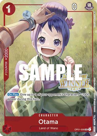 Otama (Offline Regional 2023) [Winner] (OP01-006) - One Piece Promotion Cards Foil | Grognard Games