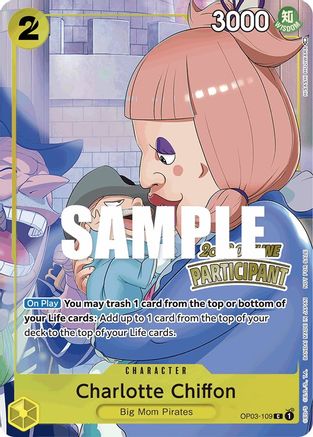 Charlotte Chiffon (Offline Regional 2023) [Participant] (OP03-109) - One Piece Promotion Cards Foil | Grognard Games