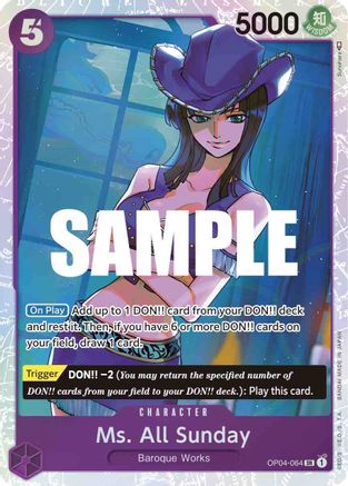 Ms. All Sunday (OP04-064) - Kingdoms of Intrigue Foil | Grognard Games