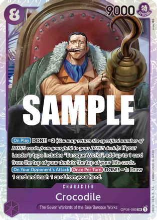 Crocodile (060) (OP04-060) - Kingdoms of Intrigue Foil | Grognard Games