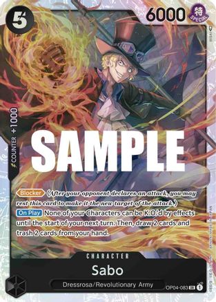 Sabo (OP04-083) - Kingdoms of Intrigue Foil | Grognard Games
