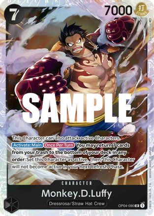 Monkey.D.Luffy (090) (OP04-090) - Kingdoms of Intrigue Foil | Grognard Games