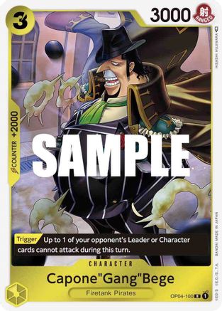 Capone"Gang"Bege (OP04-100) - Kingdoms of Intrigue Foil | Grognard Games