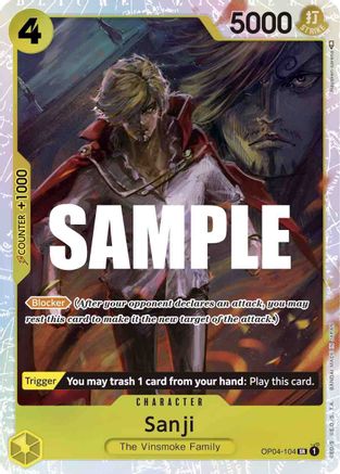 Sanji (104) (OP04-104) - Kingdoms of Intrigue Foil | Grognard Games