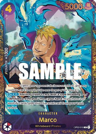 Marco (Treasure Cup) (OP02-018) - One Piece Promotion Cards Foil | Grognard Games