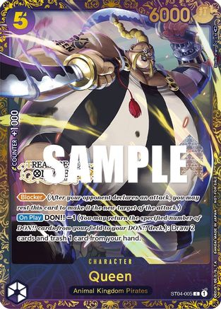 Queen (Treasure Cup) (ST04-005) - One Piece Promotion Cards Foil | Grognard Games