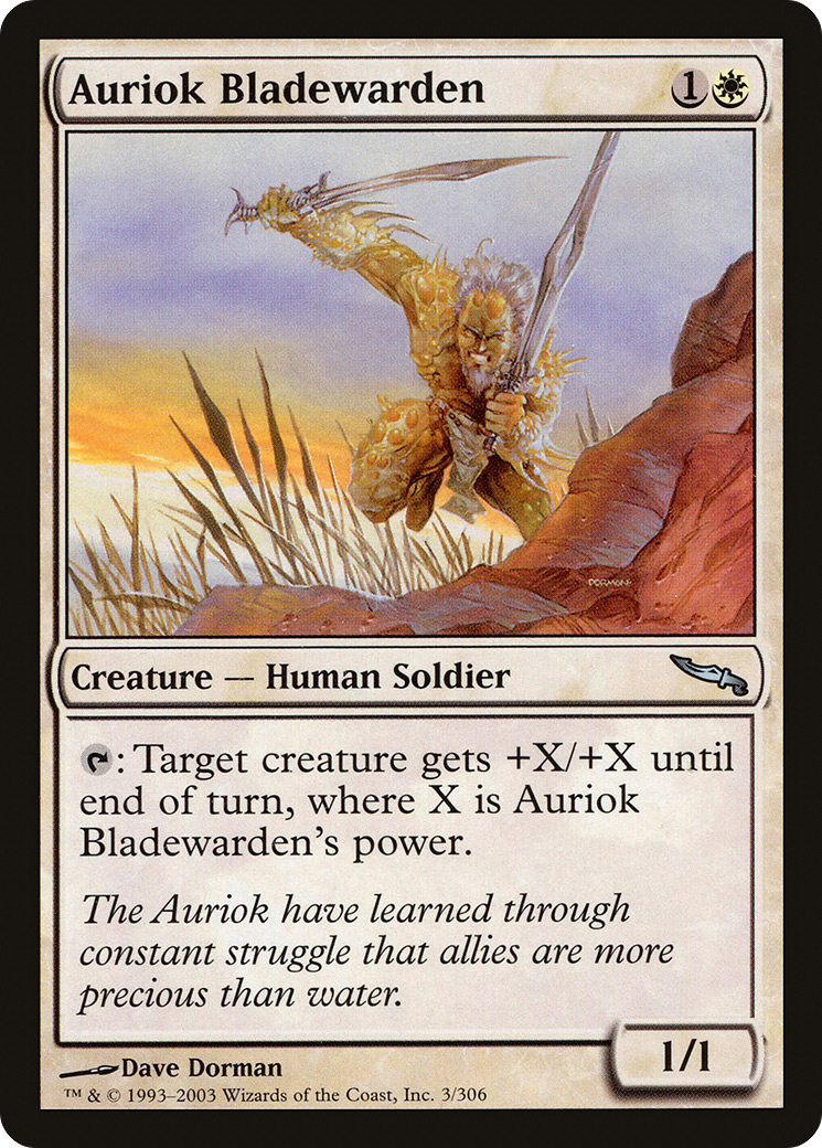 Auriok Bladewarden [Mirrodin] | Grognard Games