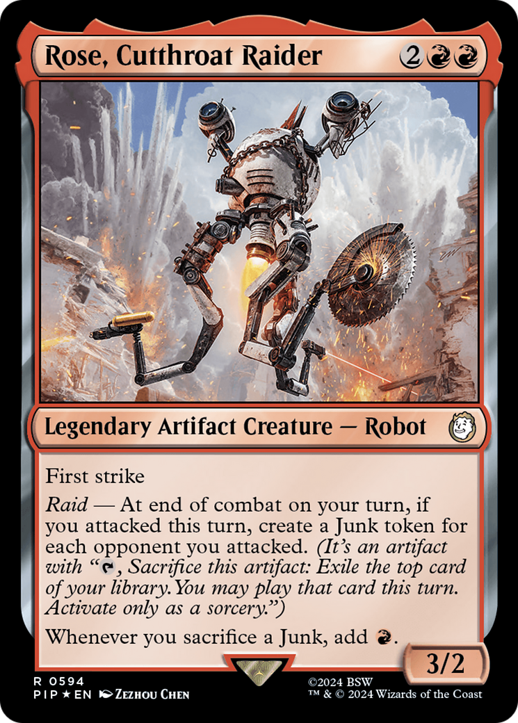 Rose, Cutthroat Raider (Surge Foil) [Fallout] | Grognard Games