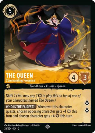 The Queen - Commanding Presence (26/204) [Rise of the Floodborn] | Grognard Games