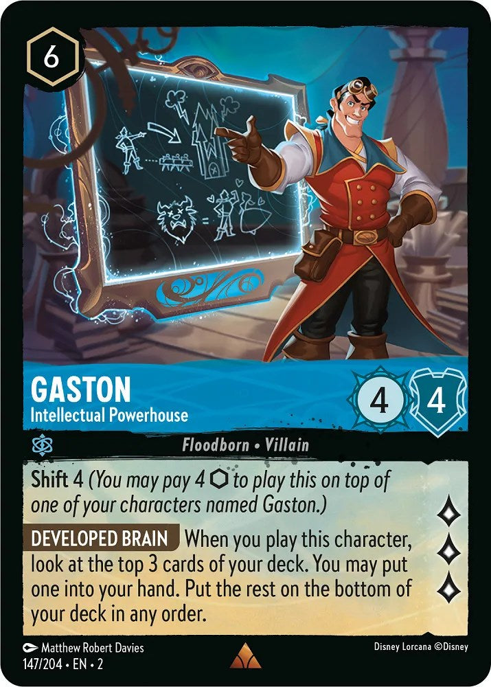 Gaston - Intellectual Powerhouse (147/204) [Rise of the Floodborn] | Grognard Games