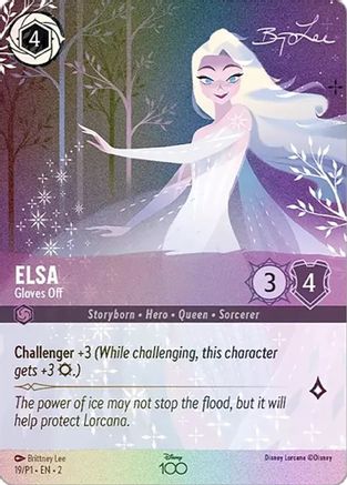 Elsa - Gloves Off (Alternate Art) (19) [Disney100 Promos] | Grognard Games