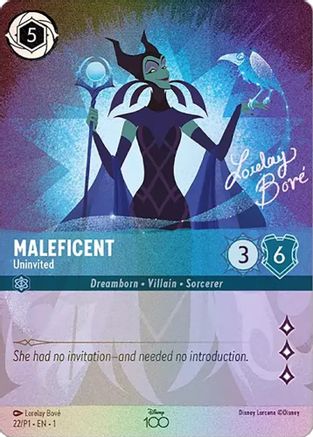 Maleficent - Uninvited (Alternate Art) (22) [Disney100 Promos] | Grognard Games