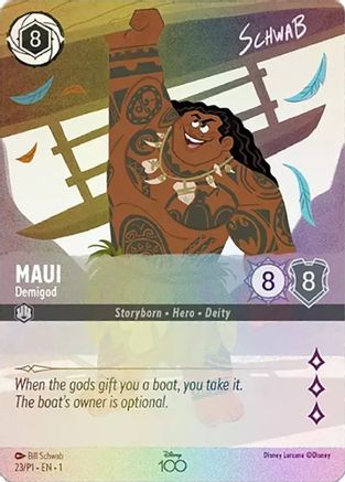 Maui - Demigod (Alternate Art) (23) [Disney100 Promos] | Grognard Games