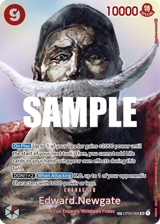 Edward.Newgate (SP) (OP02-004) - Kingdoms of Intrigue Foil | Grognard Games