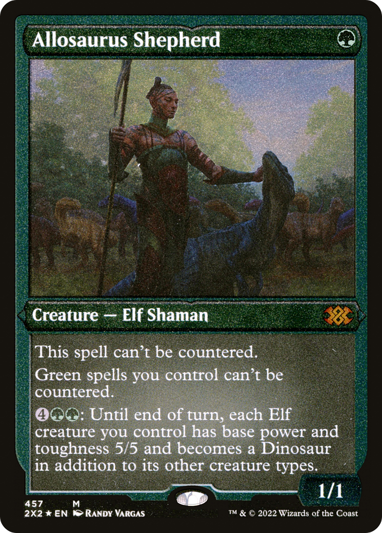 Allosaurus Shepherd (Foil Etched) (2X2-457) - Double Masters 2022 Foil | Grognard Games