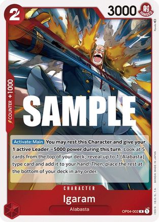 Igaram (OP04-002) - Kingdoms of Intrigue Foil | Grognard Games