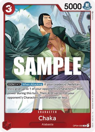 Chaka (OP04-008) - Kingdoms of Intrigue Foil | Grognard Games