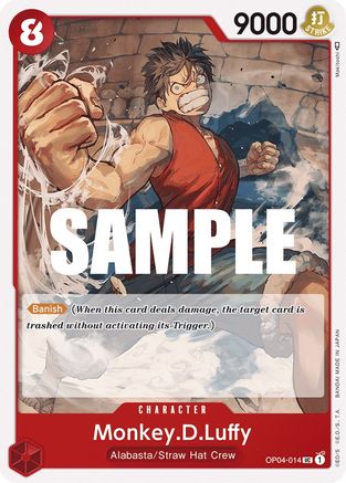 Monkey.D.Luffy (014) (OP04-014) - Kingdoms of Intrigue | Grognard Games