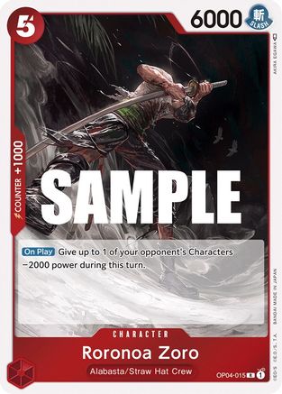 Roronoa Zoro (OP04-015) - Kingdoms of Intrigue Foil | Grognard Games