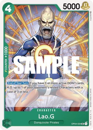 Lao.G (OP04-034) - Kingdoms of Intrigue | Grognard Games