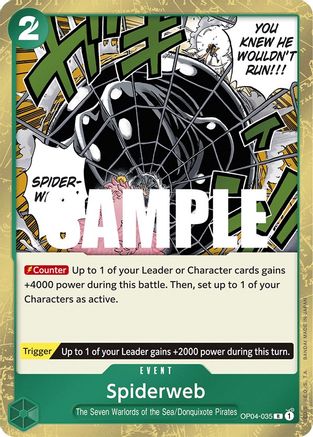 Spiderweb (OP04-035) - Kingdoms of Intrigue Foil | Grognard Games