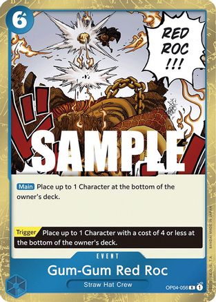 Gum-Gum Red Roc (OP04-056) - Kingdoms of Intrigue Foil | Grognard Games