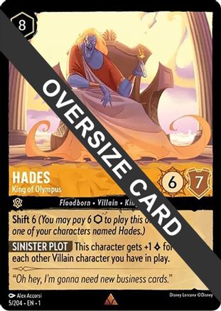 Hades - King of Olympus (Oversized) (5/204) [The First Chapter] | Grognard Games