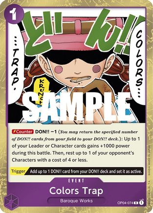 Colors Trap (OP04-074) - Kingdoms of Intrigue Foil | Grognard Games
