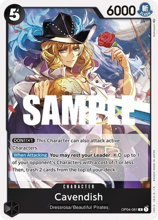 Cavendish (OP04-081) - Kingdoms of Intrigue Foil | Grognard Games