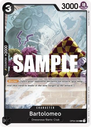 Bartolomeo (OP04-089) - Kingdoms of Intrigue Foil | Grognard Games