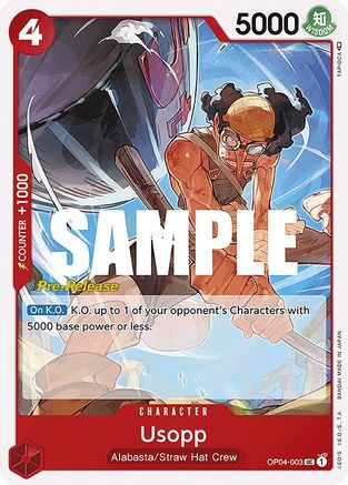 Usopp (OP04-003) - Kingdoms of Intrigue Pre-Release Cards | Grognard Games