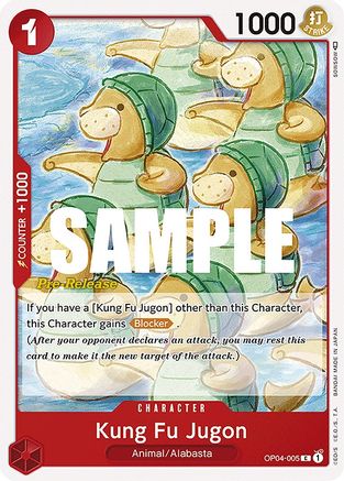 Kung Fu Jugon (OP04-005) - Kingdoms of Intrigue Pre-Release Cards | Grognard Games