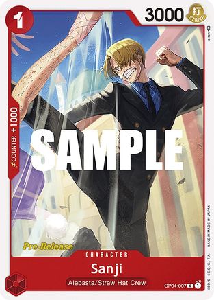 Sanji (007) (OP04-007) - Kingdoms of Intrigue Pre-Release Cards | Grognard Games