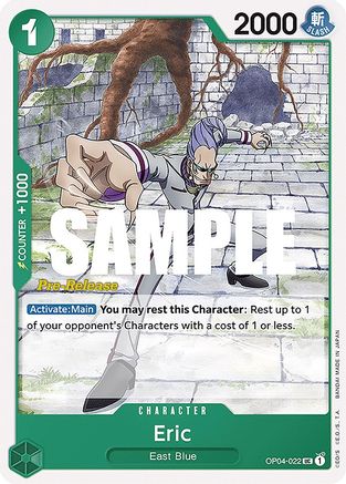 Eric (OP04-022) - Kingdoms of Intrigue Pre-Release Cards | Grognard Games
