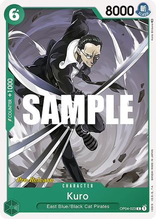 Kuro (OP04-023) - Kingdoms of Intrigue Pre-Release Cards | Grognard Games