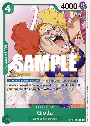 Giolla (OP04-025) - Kingdoms of Intrigue Pre-Release Cards | Grognard Games