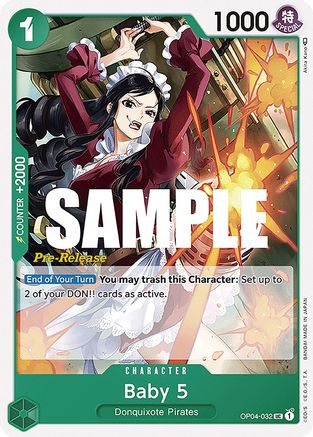 Baby 5 (OP04-032) - Kingdoms of Intrigue Pre-Release Cards | Grognard Games