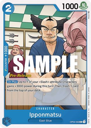 Ipponmatsu (OP04-042) - Kingdoms of Intrigue Pre-Release Cards | Grognard Games