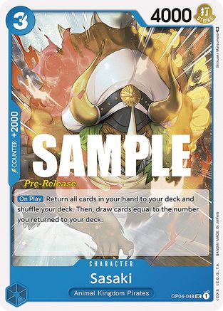 Sasaki (OP04-048) - Kingdoms of Intrigue Pre-Release Cards | Grognard Games