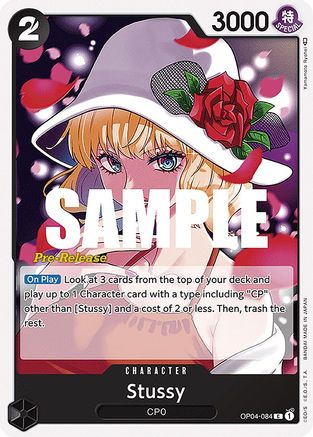 Stussy (OP04-084) - Kingdoms of Intrigue Pre-Release Cards | Grognard Games