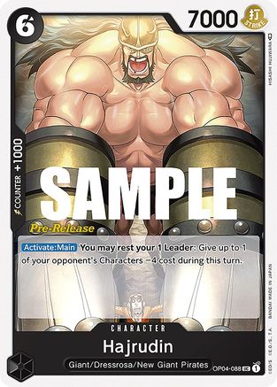 Hajrudin (OP04-088) - Kingdoms of Intrigue Pre-Release Cards | Grognard Games