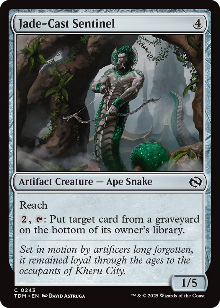 Jade-Cast Sentinel [Tarkir: Dragonstorm] | Grognard Games