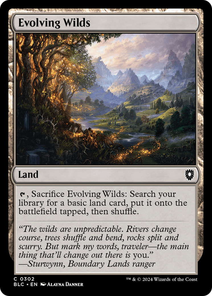 Evolving Wilds [Bloomburrow Commander] | Grognard Games