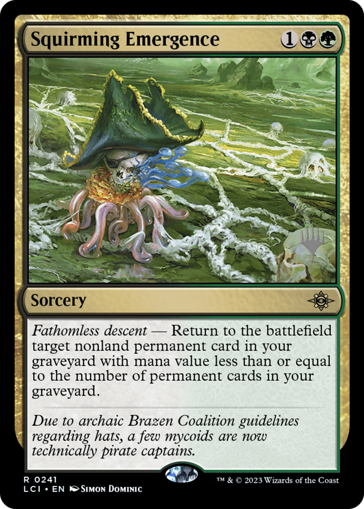 Squirming Emergence (Promo Pack) [The Lost Caverns of Ixalan Promos] | Grognard Games