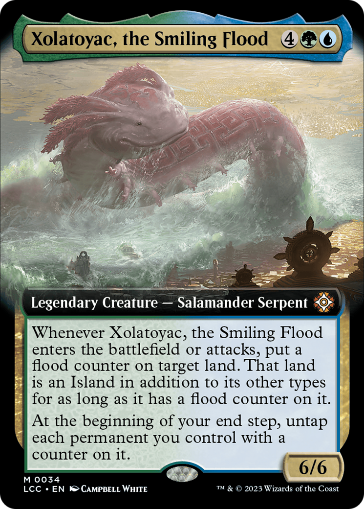 Xolatoyac, the Smiling Flood (LCC-034) - The Lost Caverns of Ixalan Commander: (Extended Art) Foil | Grognard Games