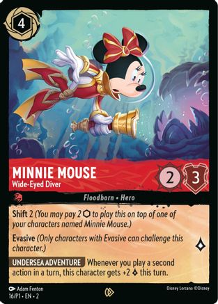 Minnie Mouse - Wide-Eyed Diver (16) [Promo Cards] | Grognard Games