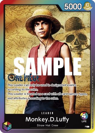 Monkey.D.Luffy (Leader Pack - Live Action) (Sealed Battle 2023 Vol. 1) - One Piece Promotion Cards | Grognard Games