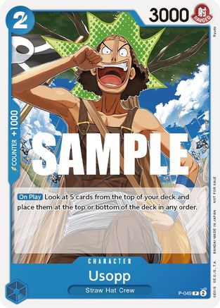 Usopp (Sealed Battle Kit Vol. 1) (P-049) - One Piece Promotion Cards | Grognard Games