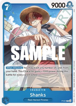 Shanks (Sealed Battle Kit Vol. 1) (P-051) - One Piece Promotion Cards | Grognard Games
