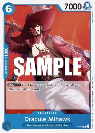 Dracule Mihawk (Sealed Battle Kit Vol. 1) (P-052) - One Piece Promotion Cards | Grognard Games